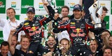 Sebastian Vettel Mark Webber GP von Australien 2011