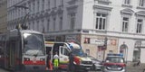 Straßenbahn crasht mit Radfahrer in Wien