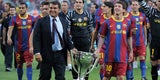 Ex-Boss Joan Laporta &amp; Messi beim Sieg der&nbsp;Copa del Rey 2008/09.&nbsp;