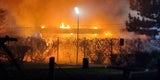 Brand in der Großfeldsiedlung: Schwimmbad in Brand
