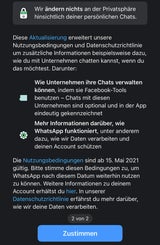 Das passiert, wenn man den WhatsApp-Regeln nicht zustimmt