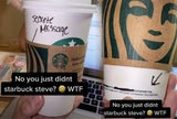 Junge Frau findet geheime Botschaft auf Starbucks-Becher