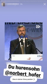 Wüste Beschimpfungen & Morddrohungen gegen Norbert Hofer