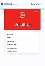 Ungültiger Test