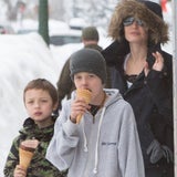 Angelina Jolie genießt den Winter