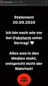 Fake News! Sturm-Kicker dementiert Wechsel
