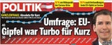 Umfrage: EU-Gipfel war Turbo für Kurz