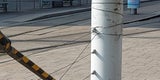Drahtseil-Falle bei U-Bahnvorplatz in Wien