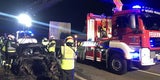 Spektakulärer Fahrzeugbrand auf der A2