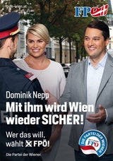 Wahl-Plakate: FPÖ setzt auf Sicherheit und Ausländer