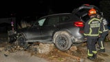 Unfall: Zerstörtes Auto