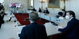 Corona-Gipfel über Lockdown-Lockerungen im Kanzleramt