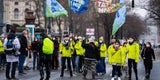 Klima-Demo: Menschenkette am Ring legte Verkehr lahm