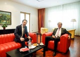 Bundeskanzler Sebastian Kurz und Siemens-Chef Joe Kaeser