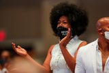 George Floyd: Trauergäste tragen "I can't breathe"-Schutzmasken