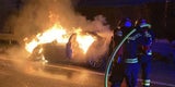 Spektakulärer Fahrzeugbrand auf der A2