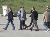 Arnold Schwarzenegger landet in Graz