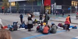 EXTINCTION REBELLION FAHRSPUREN AM GÜRTEL BLOCKIERT