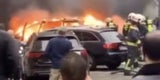 Autobrand in Wien