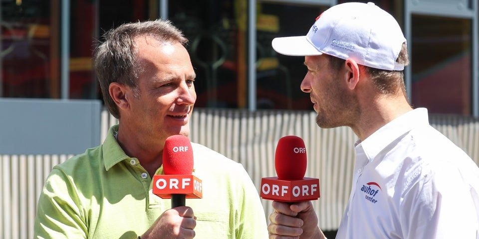 Wurz (r.) im Gespräch mit Hausleitner.