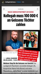 100.000 Euro Strafe: Kollegah schreibt an Geiss-Töchter