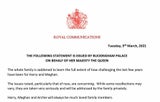 Royal Statement der Queen auf Meghan-Interview