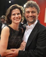 Tenor Jonas Kaufmann (r.) mit Christiane Lutz (l.)
