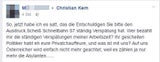 Kern macht sich über Wut-Posting lustig