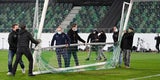 Schweiz - Tor wird abmontiert in WM-Qualifikation vor Spiel gegen Litauen