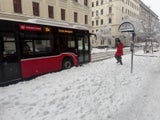 Schneewalze sorgt für Verzögerungen im Öffi-Netz