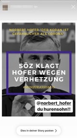 Wüste Beschimpfungen & Morddrohungen gegen Norbert Hofer