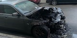 Spektakulärer Auto-Brand in Wien