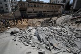 Trümmerhaufen im Gazastreifen