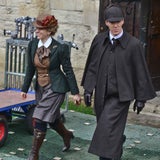 Cumberbatch beim "Sherlock"-Dreh