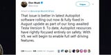 Tesla startet autonome Fahrfunktionen