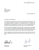 Kurz & Strache: "Frohe Weihnachten"