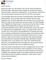 Nach Attentat: Strache als Vater sehr berührt