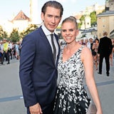 Kanzler Sebastian Kurz mit Susanne Thier