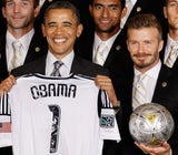 David Beckham zu Besuch bei Barack Obama