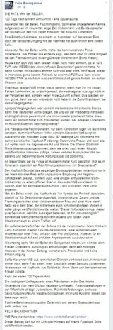 All-Felix rechnet mit Van der Bellen ab