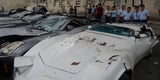 Luxus-Autos im Millionenwert zerstört