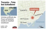 Schießerei in Toronto - Zwei Tote, mehrere Verletzte