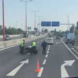 Schwerer Motorrad-Unfall auf der A23