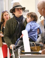 Orlando Bloom & Flynn: Ankunft in Los Angeles