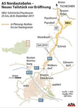 Nordautobahn vor Verkehrsfreigabe