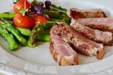 Spargel, Fleisch gegrilltr