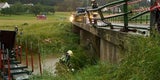 Unwetter Dobersberg Lkw in Thaya