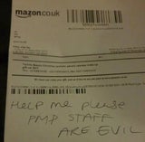 Hilferuf in Amazon-Paket entdeckt
