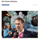 Medien machen Kurz zu Donau-Messias