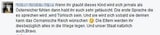 Hass-Kommentare Neujahrsbaby